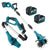 YOFIDRA Cordless Dual-Blade Garden Tiller with Digital Display | 2 Blade Heads & 2 Metal Pins